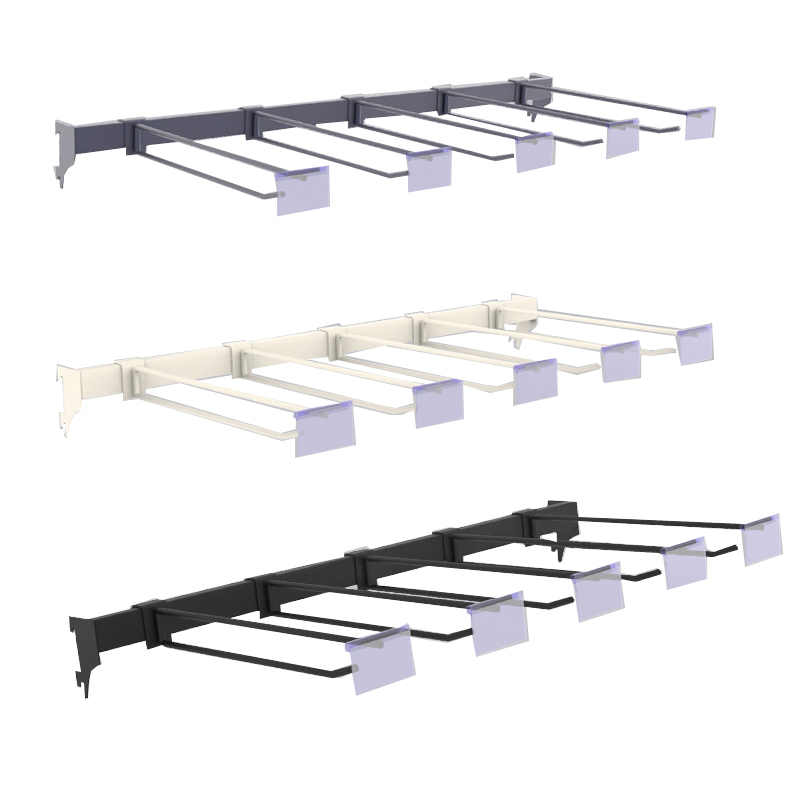 Guichang Supermarket Shelf Support Custom Size Single Line Double Line Hook Hanging Rod Used in Supermarkets