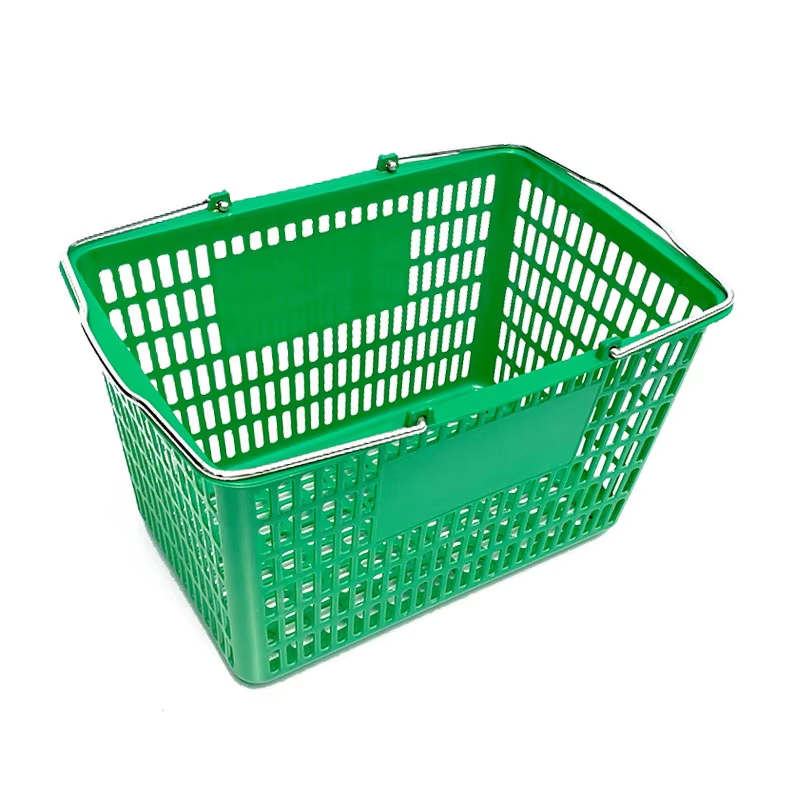 Guichang Supermarket dual-purpose shopping trailer Supermarket shopping basketshopping baskettrolley type plastic belt wheel