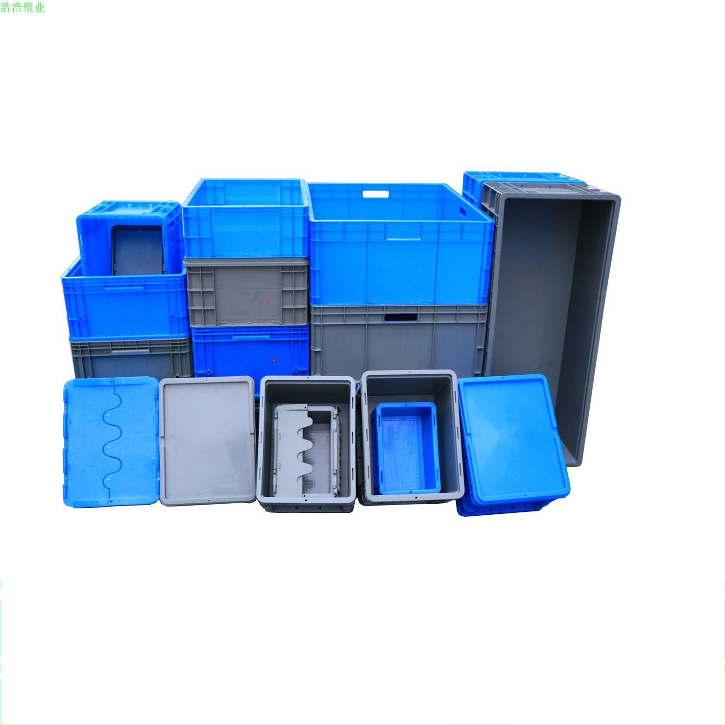 Large Thick Plastic Turnover Basket Rectangular Factory Turnover Box Storage Basket Storage Plastic Basket Logistics Express Car