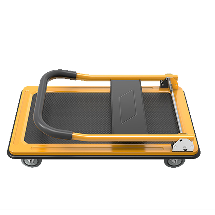Guichang Small Carts Flatbed Trucks Push Trucks Pull Carts Silent Folding Trolleys Cargo Carriers Household Trailers Pull Trucks