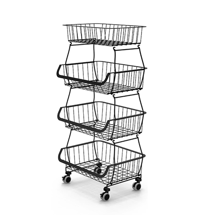 Shelves Supermarket Store Fruits and Vegetable Display Super Market Wooden Fruit Vegetable Display Rack Case Duty Wood Heavy