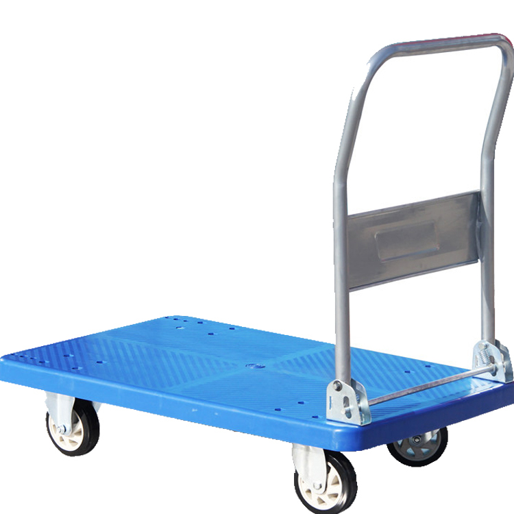 Guichang Plastic Flat Trolleysilent Trailerload Warehousehand Picking Truckfolding Truck