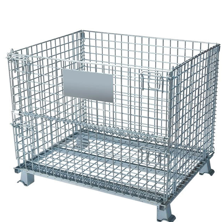 GCJS  Iron Frame butterfly Cage Logistics Trolley Iron Turnover Box Express Basket Warehouse Storage Cage Metal n