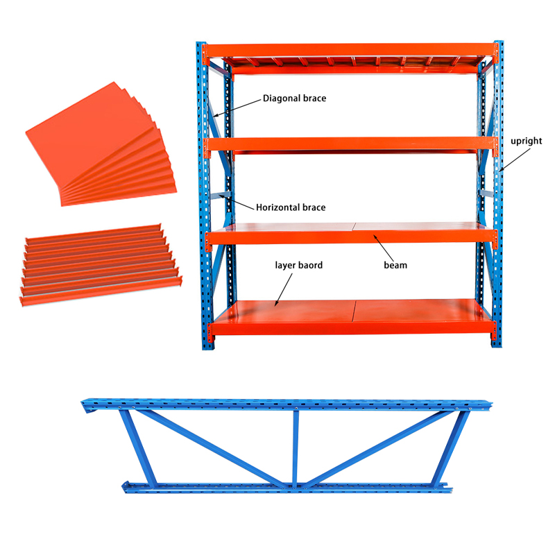 Guichang Warehouse Storage Rack Metal Material with Strong Load-bearing Color and Thickness Can Be Customized