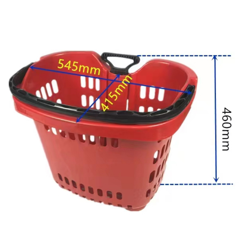 Guichang Supermarket Shelf Supermarket Equipment Shopping Basket Hand Pull Basket Integrated Molding Strong Load Bearing