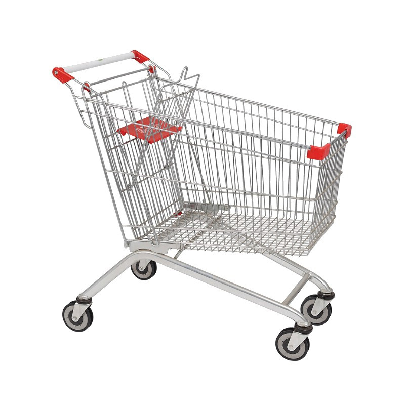 Supermarket Portable Shopping Basket Not Embroidered Steel Plastic Handle Thick Mesh Shopping Basket Shopping Mall Convenience s