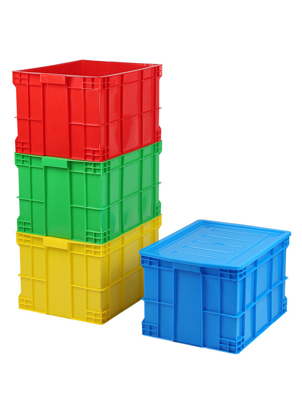 Turnover Box Rectangular Storage Plastic Frame Warehouse Material Sorting and Transportation Thickened Industrial Logistics Box