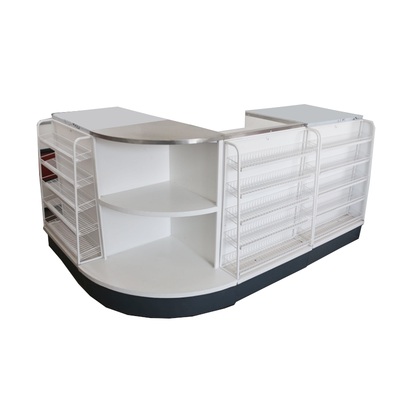 Gui Chang Density Board/fiberboard Bar Corner Stainless Steel Combination Checkout Counter