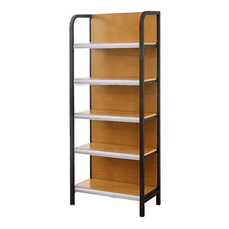 Guichang Four-pillar Shelf Wood Grain Color square Arc Upright Customizable Height Adjustable