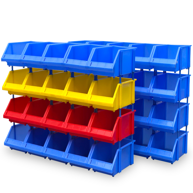 Guichang Rectangular Thick EU Turnover Box Clamshell Transportation Storage Box Gray Fish Pond Filter Box