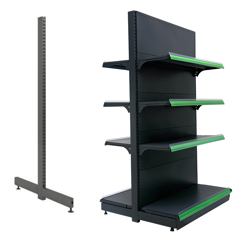 Guichang Shelf Metal Single Sided Double Sided End Shelf Supermarket Vertical Multi Size Color Selection