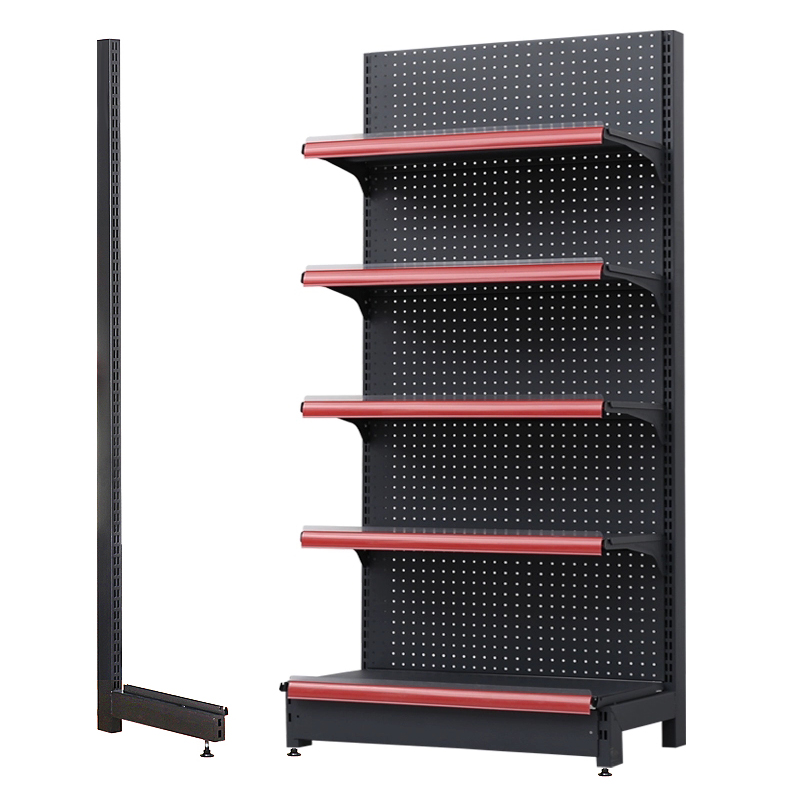 Guichang shelf supermarket vertical single side double side size can be customized with strong bearing capacity