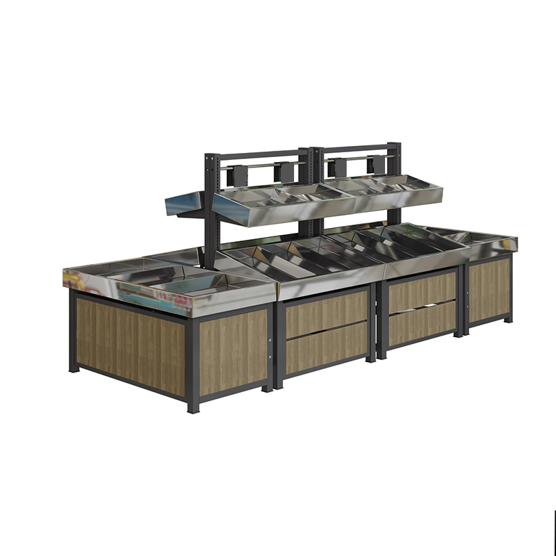 Guichang Supermarket High-end Fruit Shelf Display Rack Fruit and Vegetable Refrigerator Removable Fruit Shelf