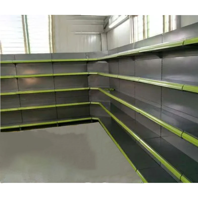 Guichang Corner Shelf Inside the Corner Outside the Corner for the Supermarket Shelf Four Column Wood Grain Supermarket