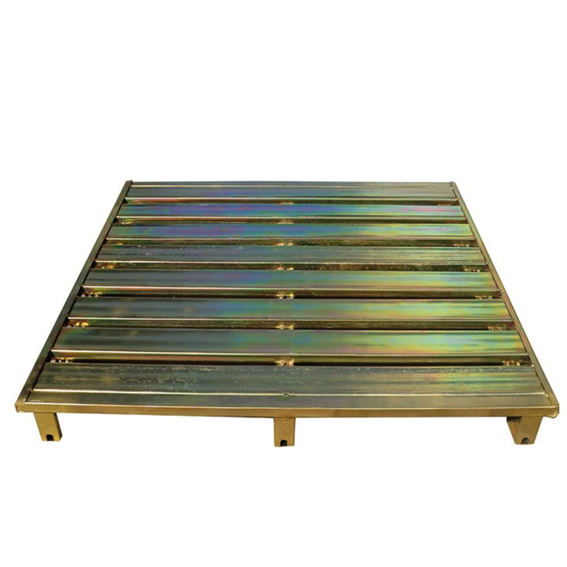 Guichang Steel Rack Logistics Galvanized Forklift Iron Pallet Iron Pallet Warehouse Turnover Four-in Fork Iron Pallet