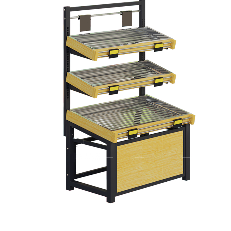 Guichang Commercial Preservation Cabinet Vegetable Multi-functional Lifting Fruit  Vegetable Shelf Refrigeration Display Cabinet