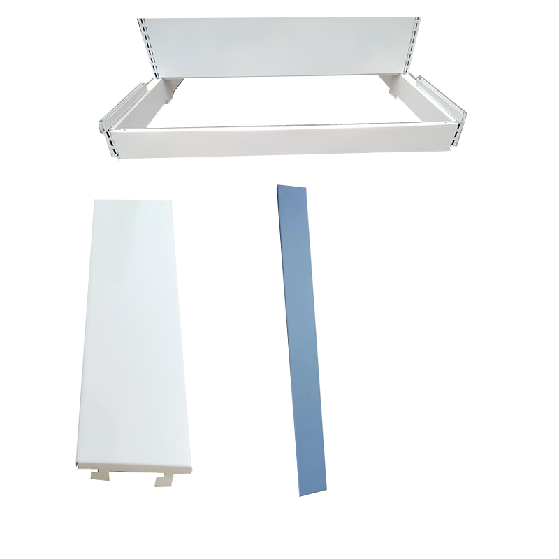 Guichang Supermarket  Metal Material Accessories Can Be Customized Thickness Bottom Cover Plate for Supermarket Shelf