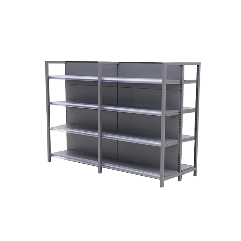 Guichang Four-pillar Shelf White Gray Wood Grain Color Can Match Suitable for Supermarket Department Store Mother and Baby Store