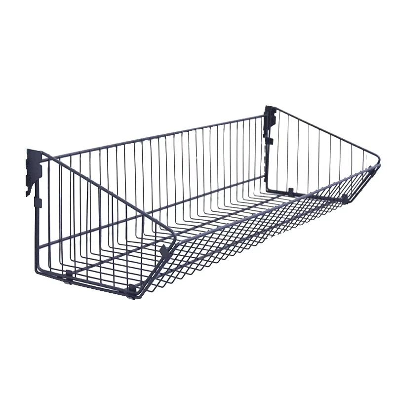 Guichang Adjustable Store Shelves with Metal Hanging Baskets Disassemblable Supermarket Display Rack