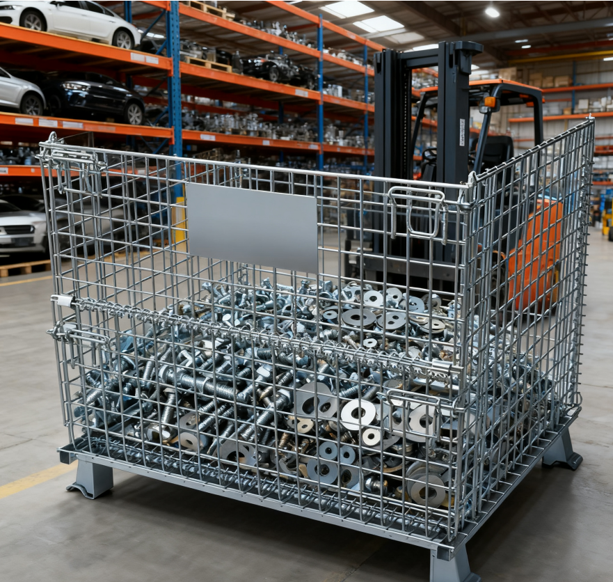 Sorting Box Boxing Folding Mobile Chicken Warehouse Wheeled Storage Cage Box Display Rack Universal Warehouse