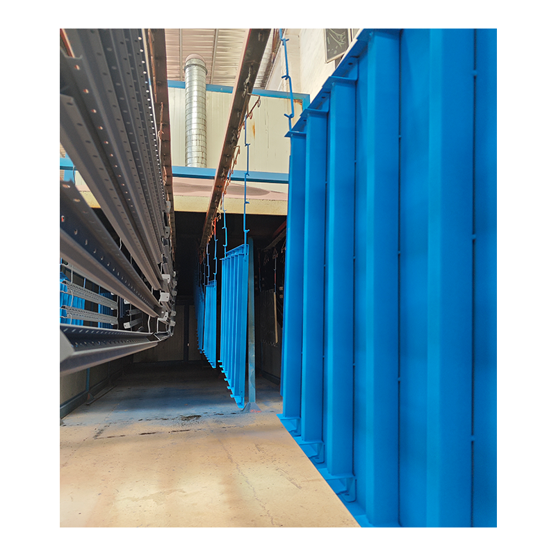1000KG Heavy Duty Steel Platforms Warehouse Racking System with Blue Frame Orange Decks Industrial Storage Shelving