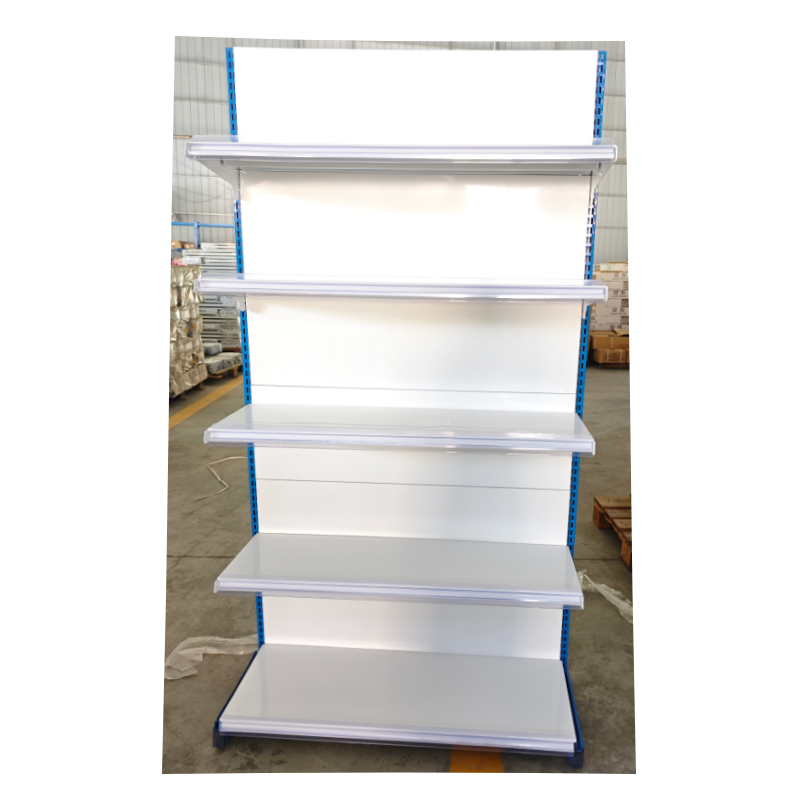 Wholesale Guichang Estantes Double-Sided Display Rack Shelf 4 Layers Black Q235 Steel Light Duty