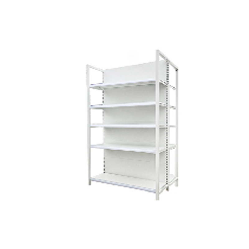 Gui Chang Wood Grain Surface Steel Grocery Store Retail Display Rack