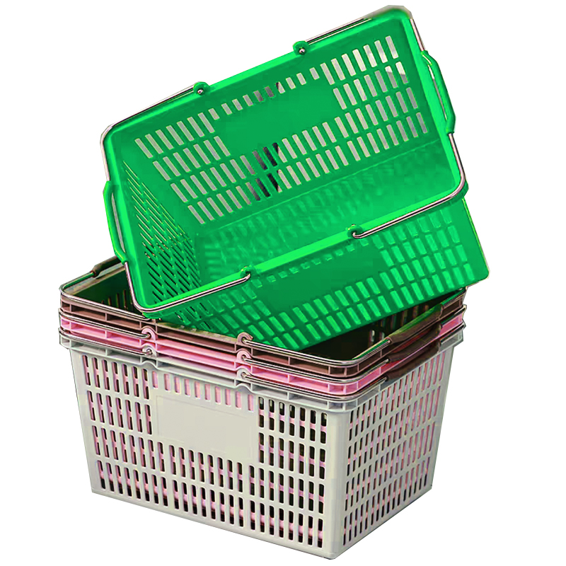 GuichangKTV Basket Household Storage BasketMetal HandleBasket and BasketThe Basket Is ThickenedPlastic Metalbasket