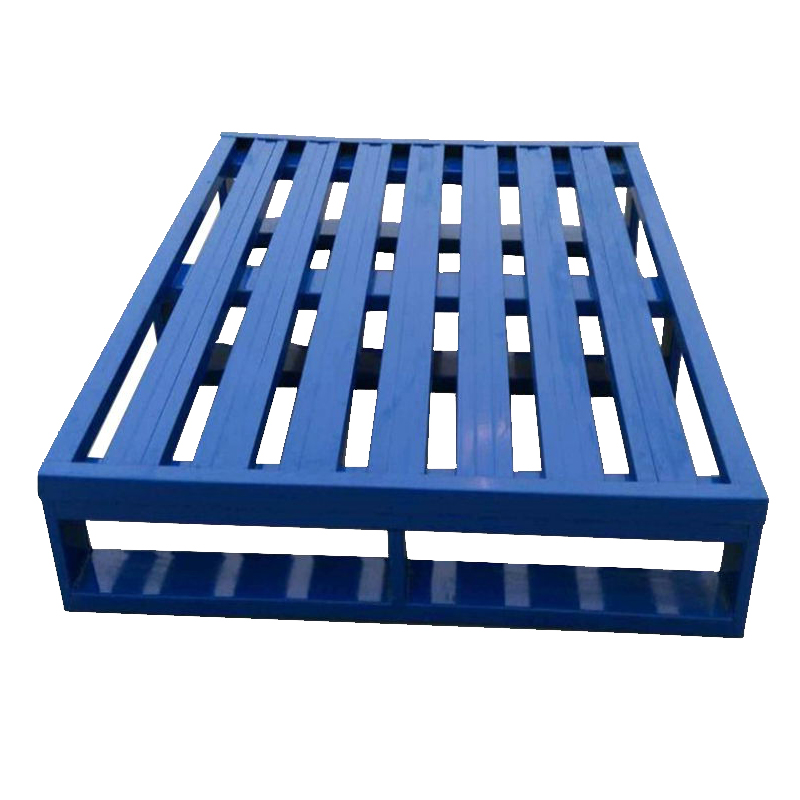 Customized Load-bearing Double-sided Four-sided Forklift Heavy Steel Forklift Pallet Storage Stacking Iron Metal Shelf Board War