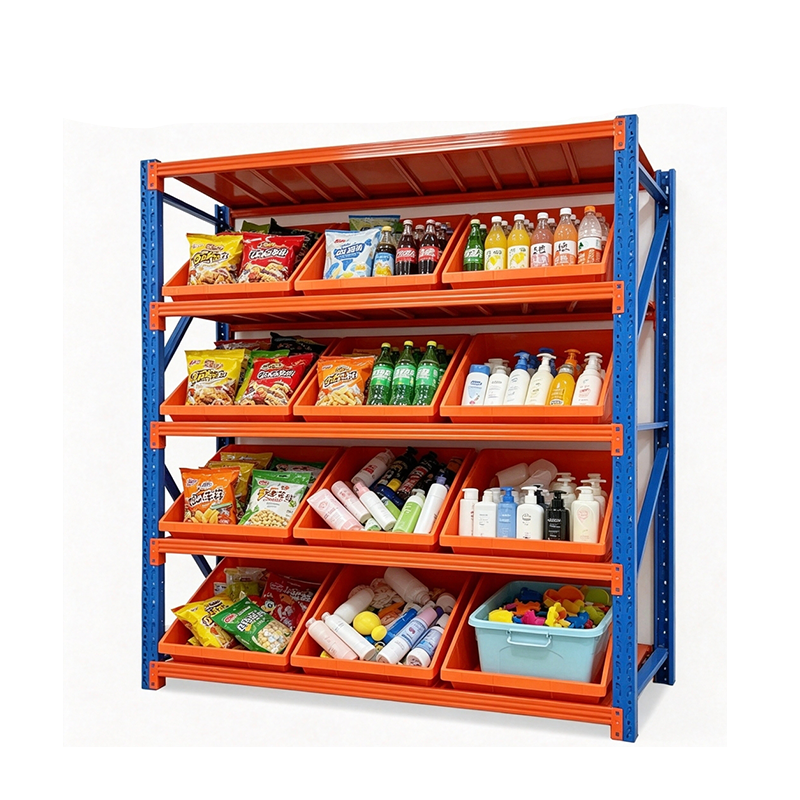 Gui Chang 100-500kg Per Layer Boltless Warehouse Rack / Boltless Shelving  Commercial Warehouse Steel Racking