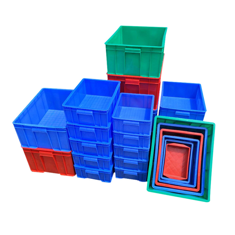 Thickened Plastic Turnover Box Rectangular Large Food Basket with Lid Storage Box Fish and Turtle Logistics Storage Plastic Fram
