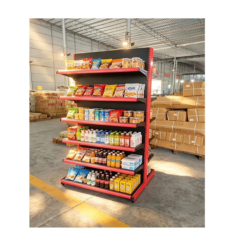 Gui Chang  Supermarket 40-60KG Supermarket Metal Display Rack Convenience Store Snack Beverage Display Shelf