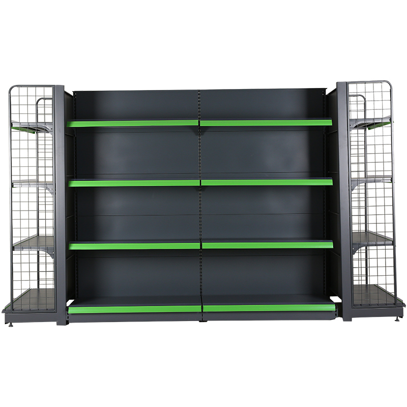 Guichang Shelf Metal Single Sided Double Sided End Shelf Supermarket Vertical Multi Size Color Selection