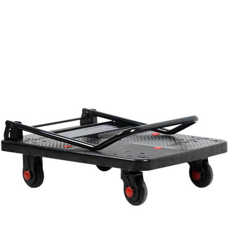 Flatbed Truck Small Trailer Push Goods Folding Hand Push Car Heavy king Light Portable Household Pull Goods Silent Cart