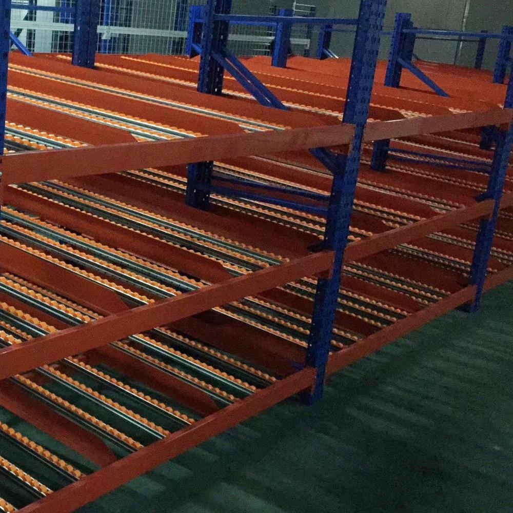 Gravity Carton Flow Racking With Wheels,Selective Warehouse Roller Racking System