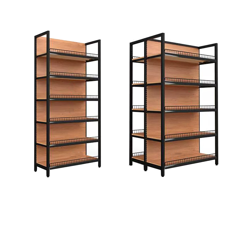 Guichang Four-pillar Supermarket Custom Curved square Upright Main and Auxiliary Frame Shared Upright