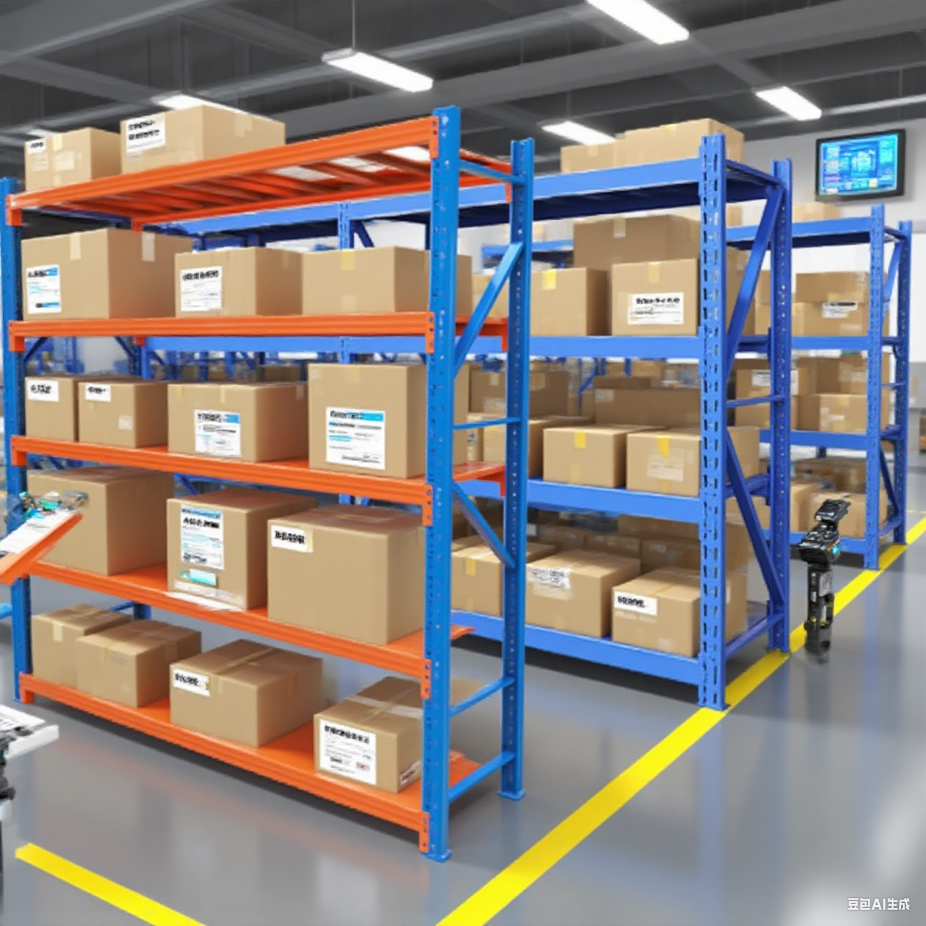 Guichang Automated Radio Pallet Shuttle Racking Industrial Intensive Shuttle Rack Shelves Cold Room Automatic Shuttle Rack