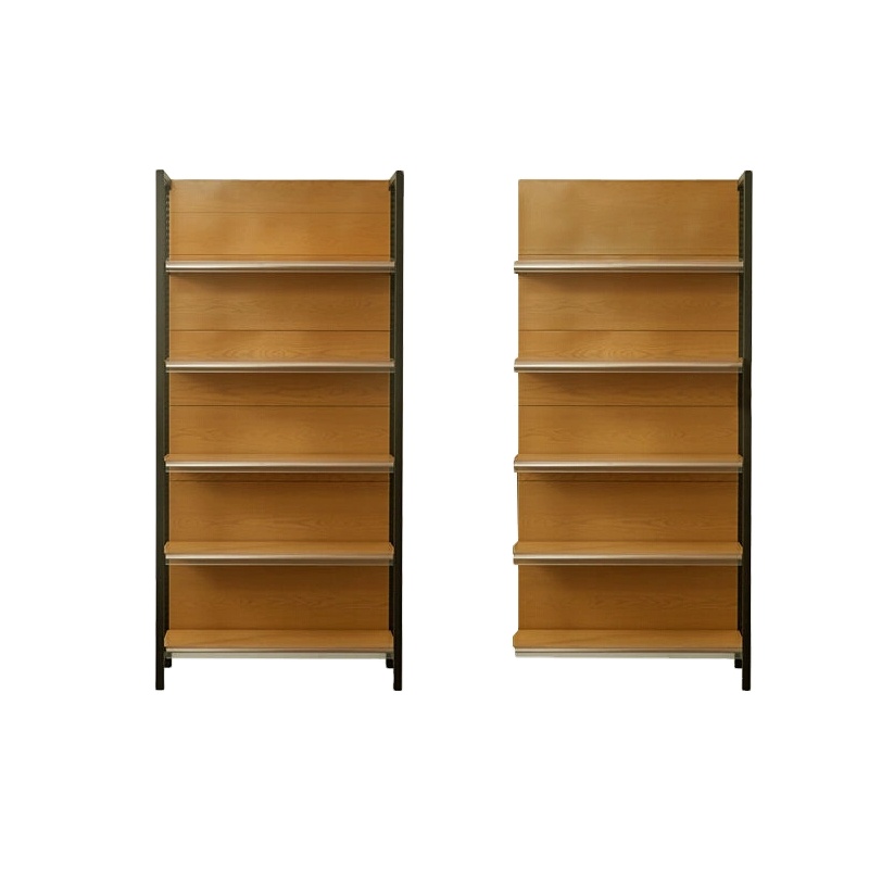 Guichang Four-column Supermarket Shelf Metal Material White Gray Customizable Different Colors Strong Load-bearing