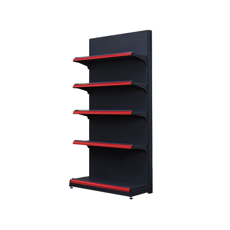 Customized 5-Layer Heavy Duty Metal Store Shelving Multi-Functional Supermarket Grocery Gondola