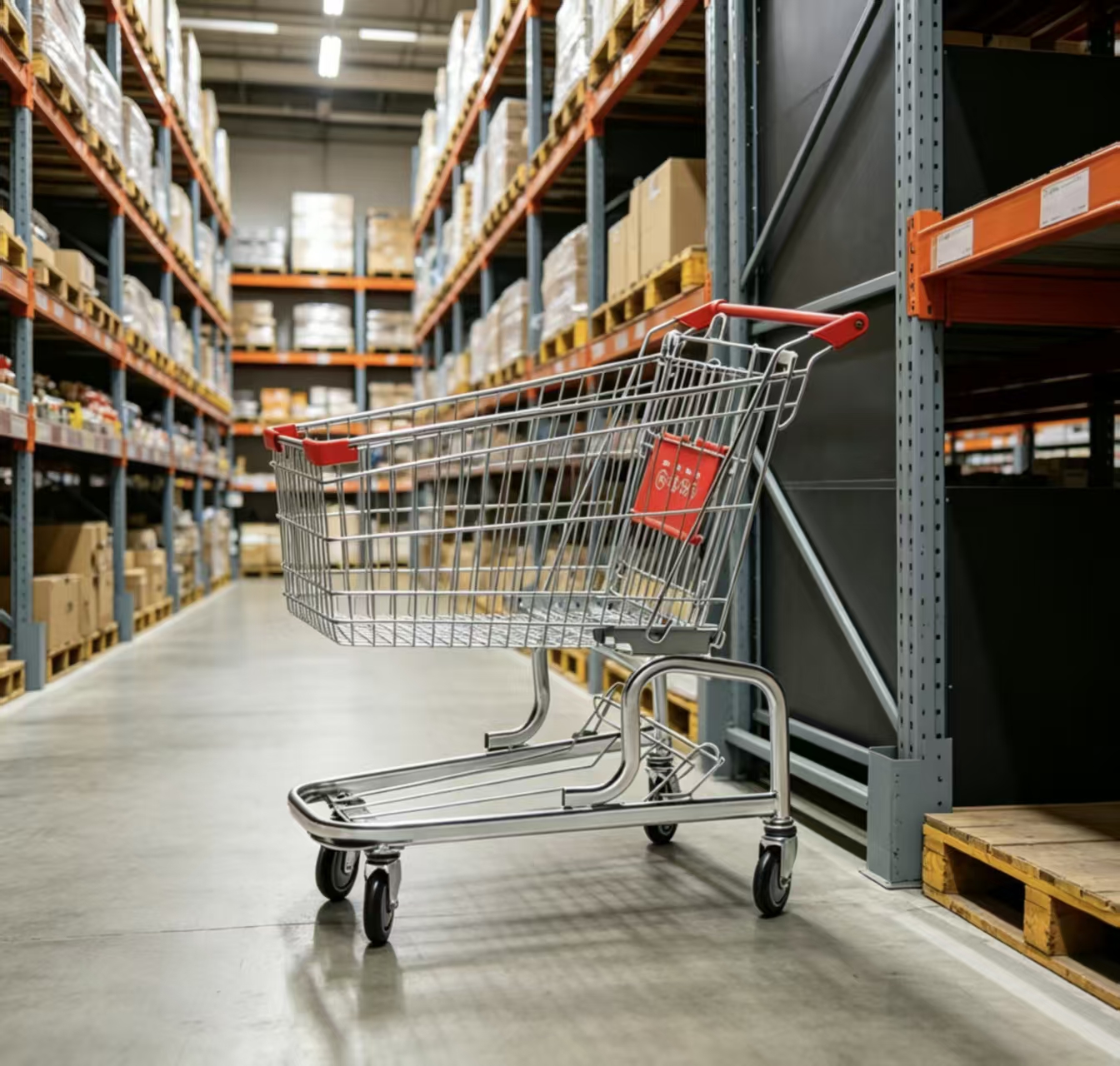 Shopping Trolley Supermarket Cart Grocery Cart Retail Store EquipmentMetal ShoppingCartSupermarketShelving Solution Shop Fixture