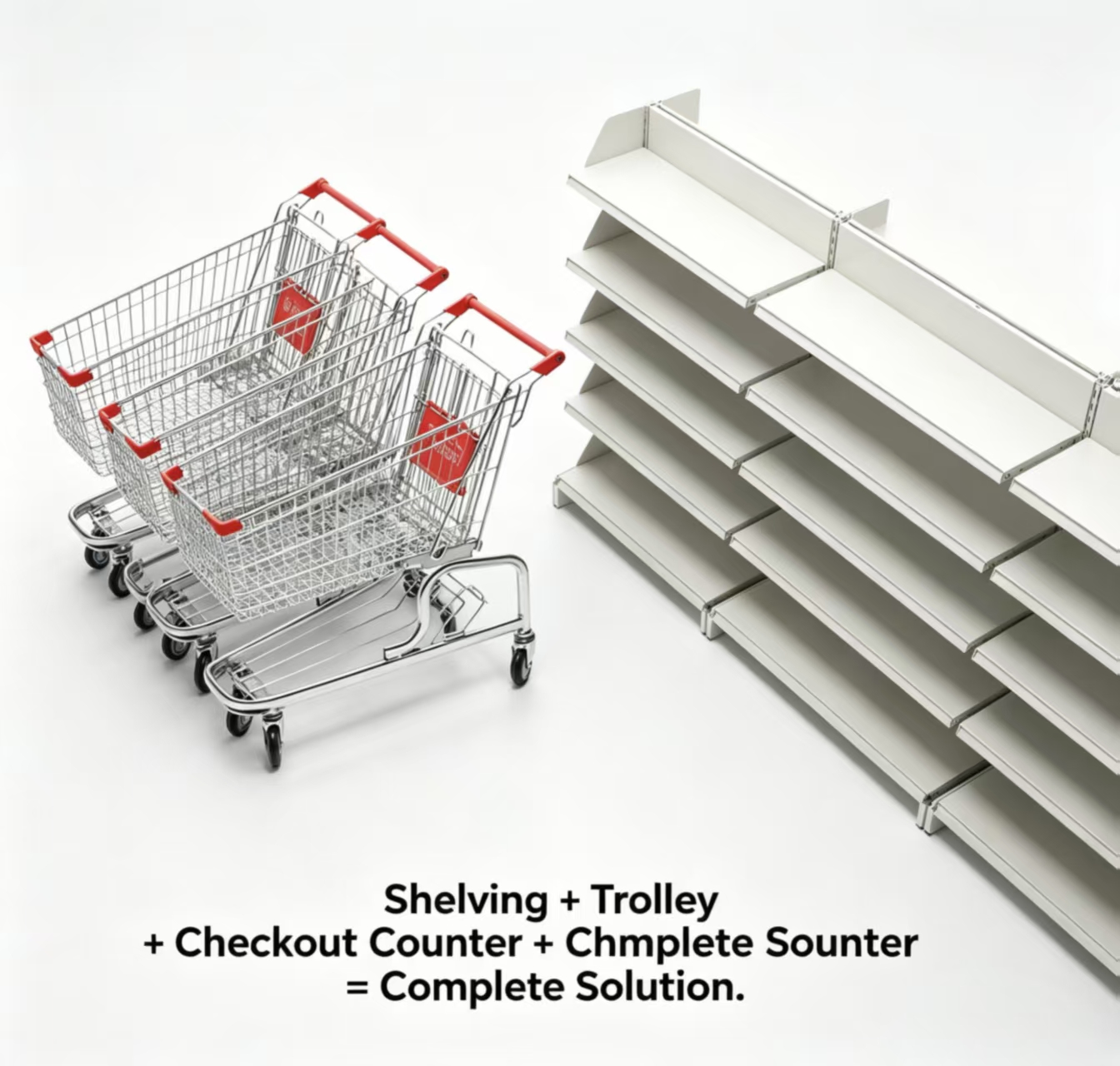 Shopping Trolley Supermarket Cart Grocery Cart Retail Store EquipmentMetal ShoppingCartSupermarketShelving Solution Shop Fixture