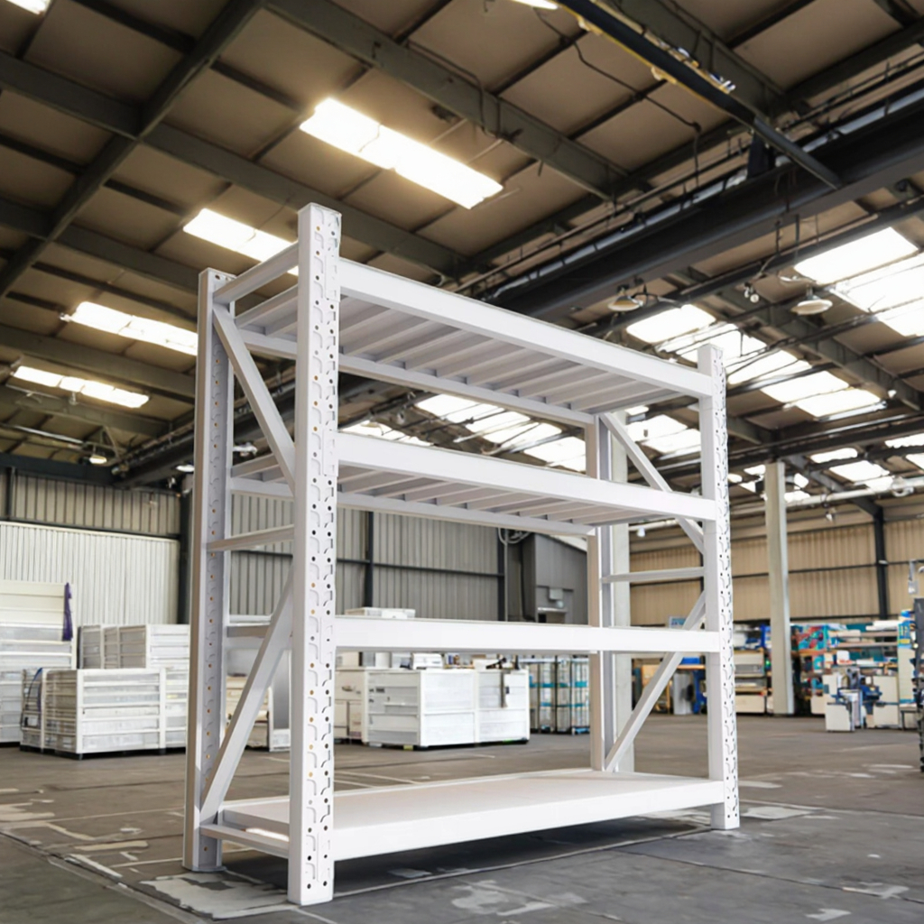 Adjustable Large Capacity Metal Rack Storage Shelf Customized Colors Steel Material for Warehouse Logistics Racks Shelving