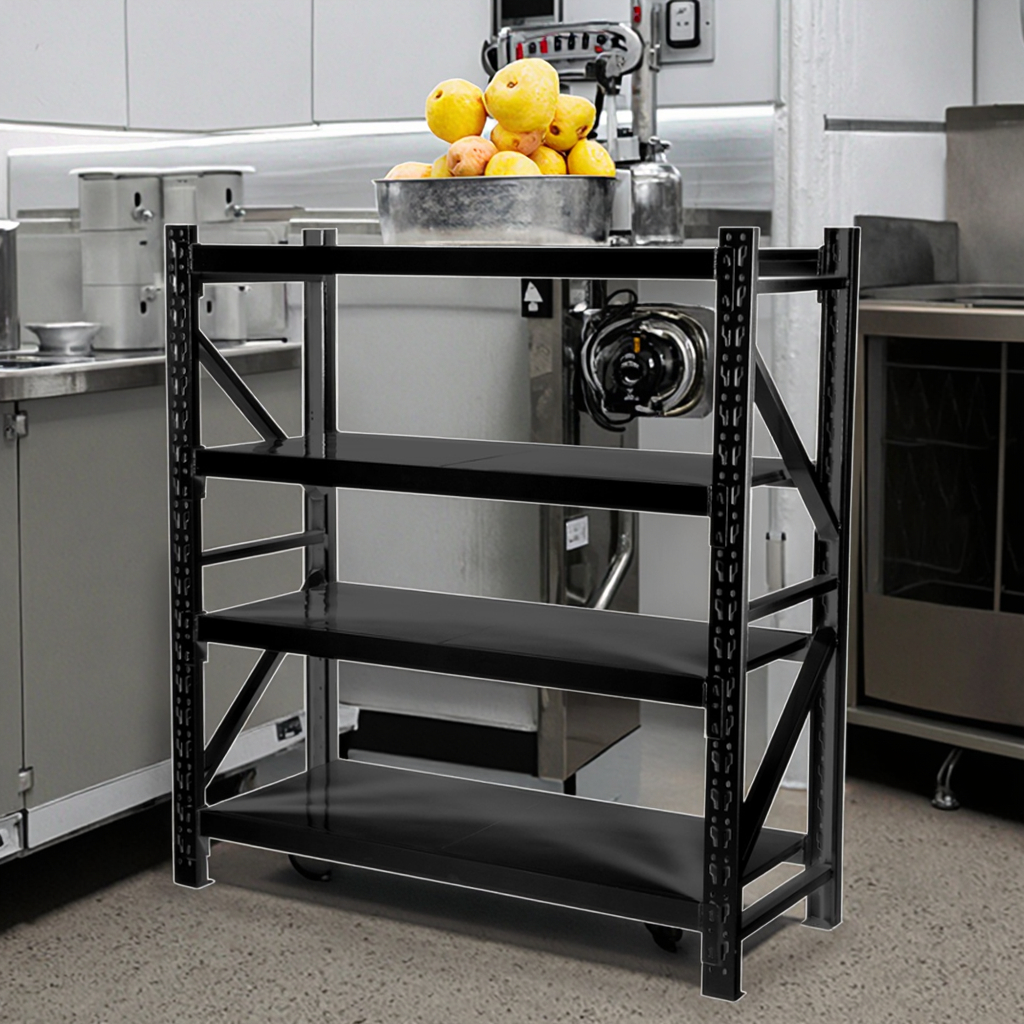 Hot-selling 200KG Warehouse Shelving for Restaurant Saving Space Adjustable Racking Shelves Boltless Racks Industrial Shelves
