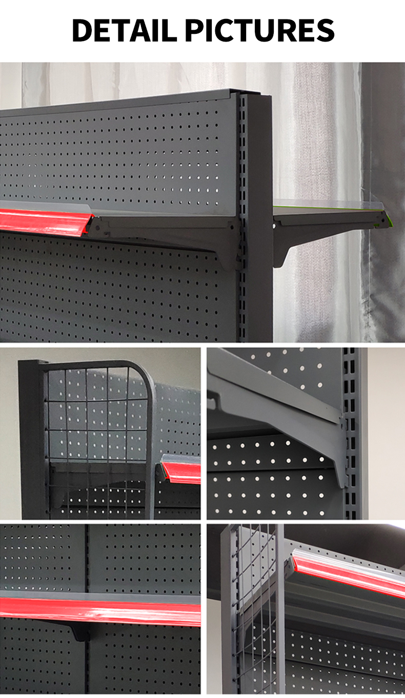 Adjustable Supermarket Shelves Display Rack Metal Retail Store Gondola Shelving Shelf for Supermarket Store Shelving