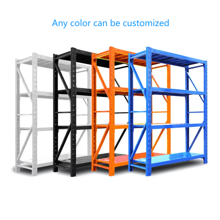 Fashionable Color Heavy Load Warehouse Shelving Rack  Modular Storage Shelf White Shelf for Factory
