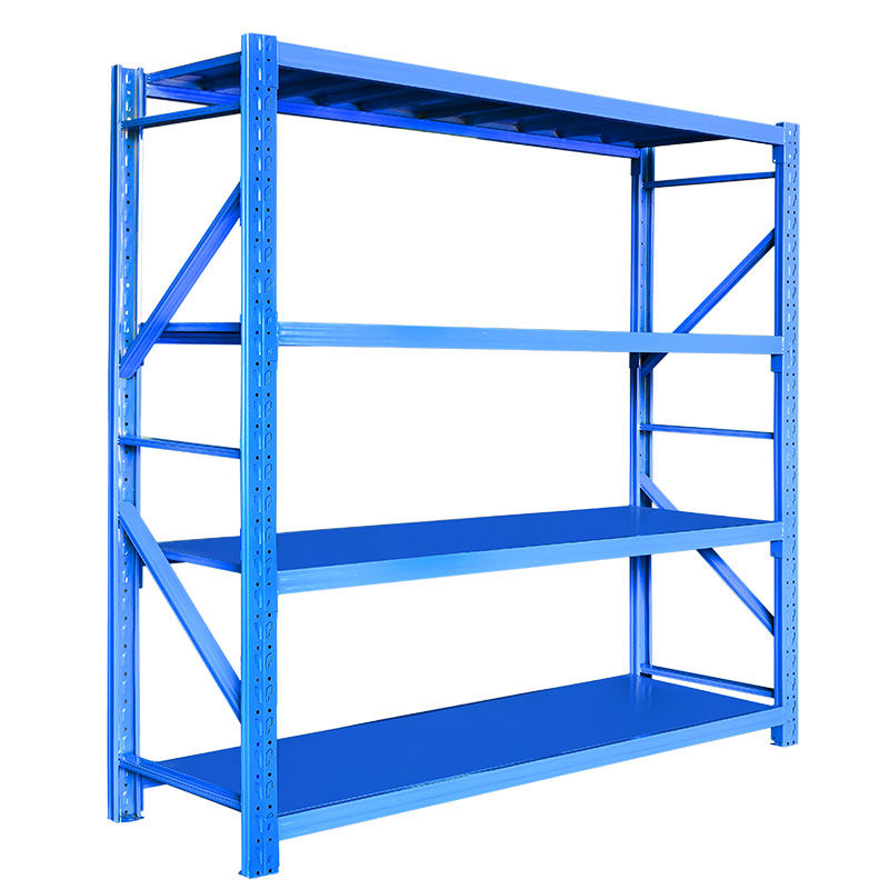 Light-Duty Metal Display Shelves for Industrial & Logistics Warehouses Shelving Adjustable Blue Type  Galvanized Shelf