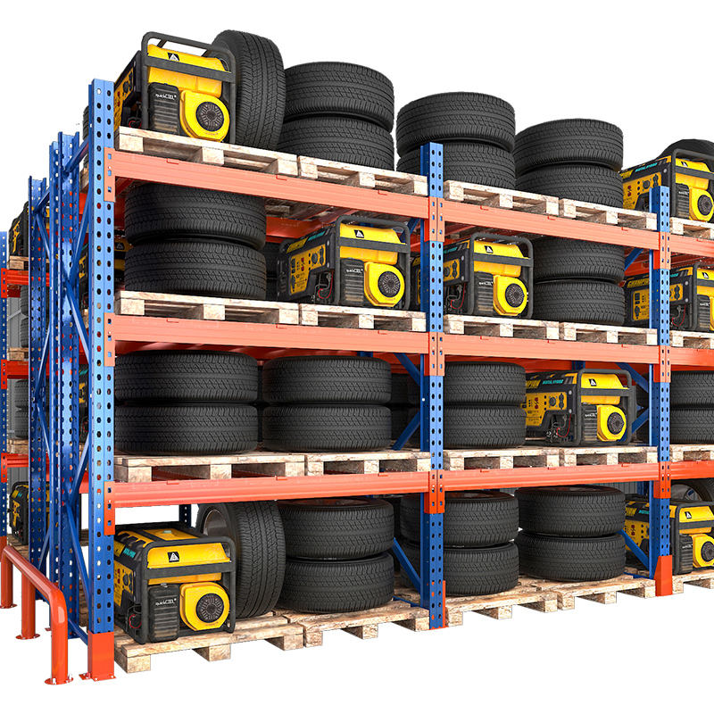 Heavy Duty Adjustable Metal Storage Rack for E-commerce Warehouse Dedicated Industrial Shelving Unit with 4 Layers  Shelves