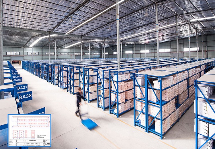 Wholesale Adjustable Middle Duty Pallet Racking System Warehouse Steel Storage Racks Metal Goods Shelf