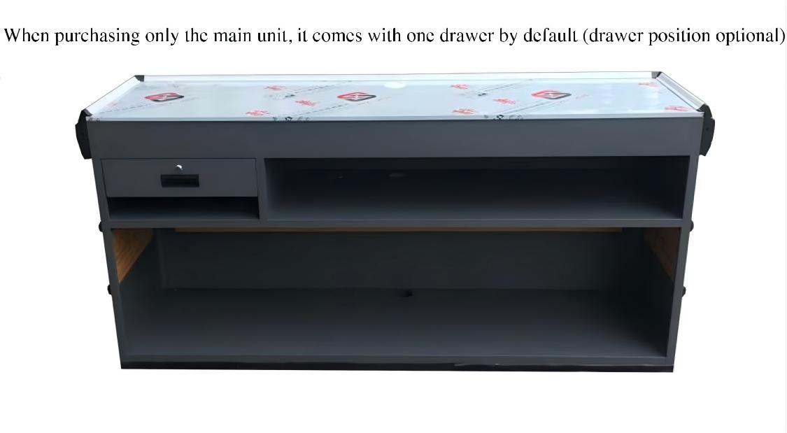 Fresh Fruit and Vegetable Supermarket Convenience Store Metal Cash Register Counter Corner Stainless Steel Metal bar Counter
