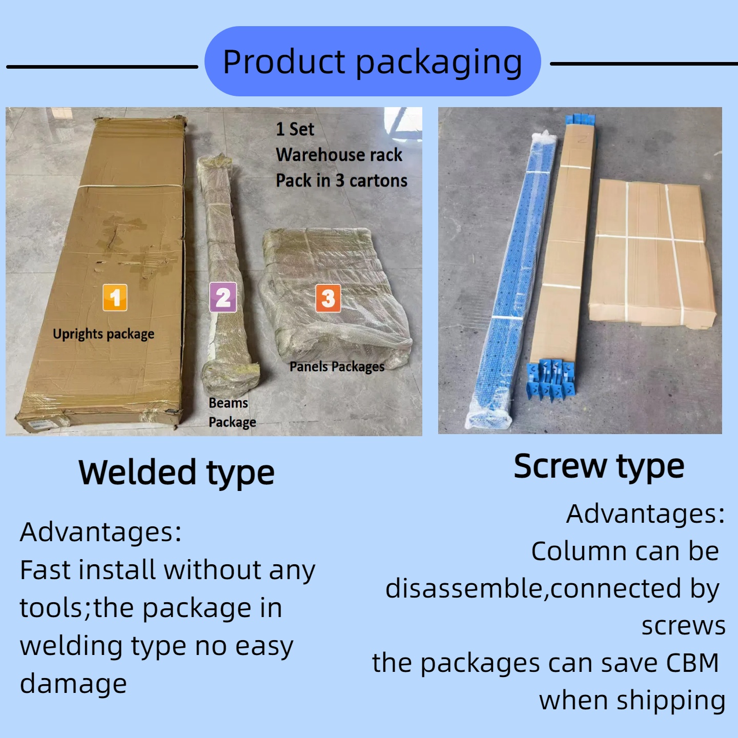 Industrial Warehouse Shelving. Household Metal Shelving Unit Steel Material Rack With 100KG Loading Capacity